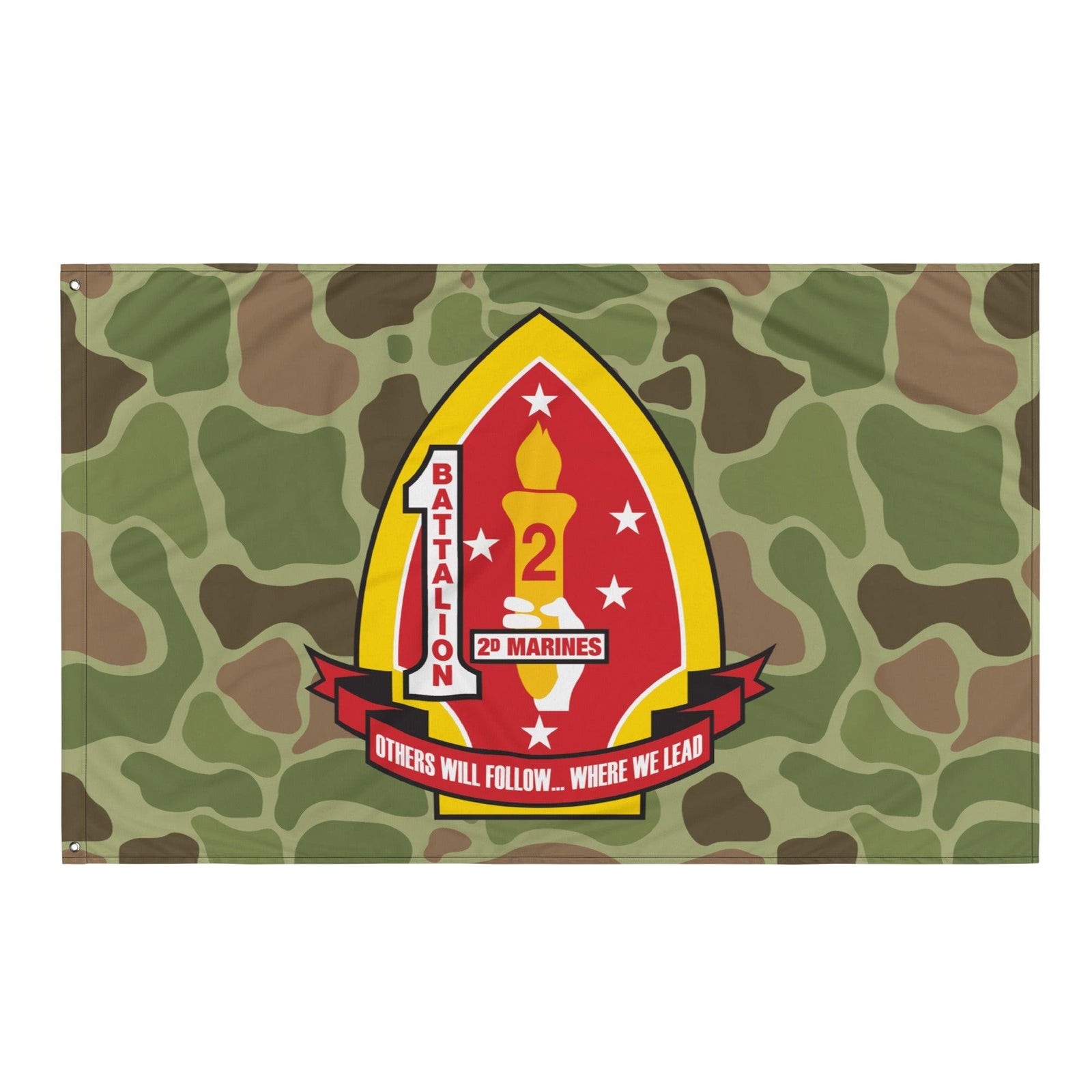 1st Battalion 2nd Marines (1/2 Marines) Frogskin Camo Flag Tactically Acquired   