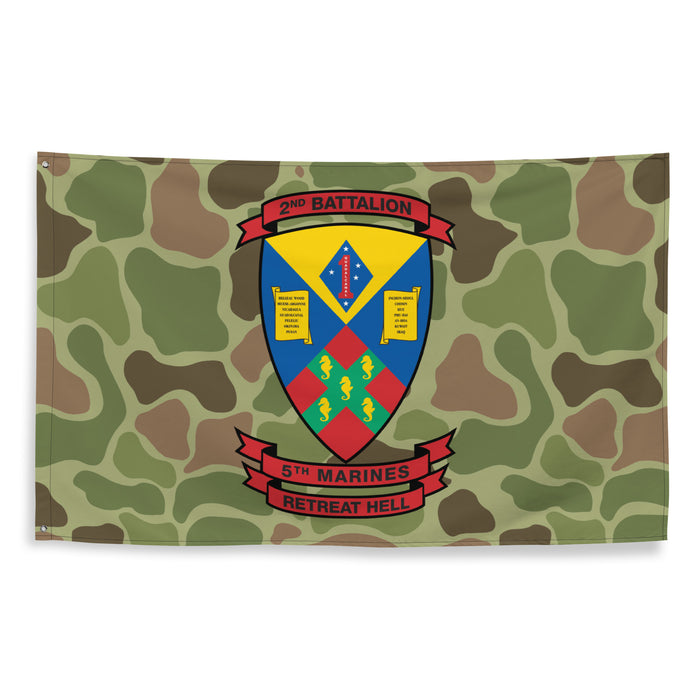 2nd Battalion 5th Marines (2/5 Marines) Frogskin Camo Flag Tactically Acquired   