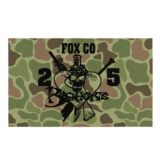 Fox Company 2/5 Marines "Blackhearts" Frogskin Camo Flag Tactically Acquired Default Title  