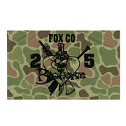 Fox Company 2/5 Marines "Blackhearts" Frogskin Camo Flag Tactically Acquired   