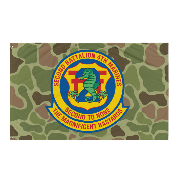 2nd Battalion 4th Marines (2/4 Marines) Frogskin Camo Flag Tactically Acquired   