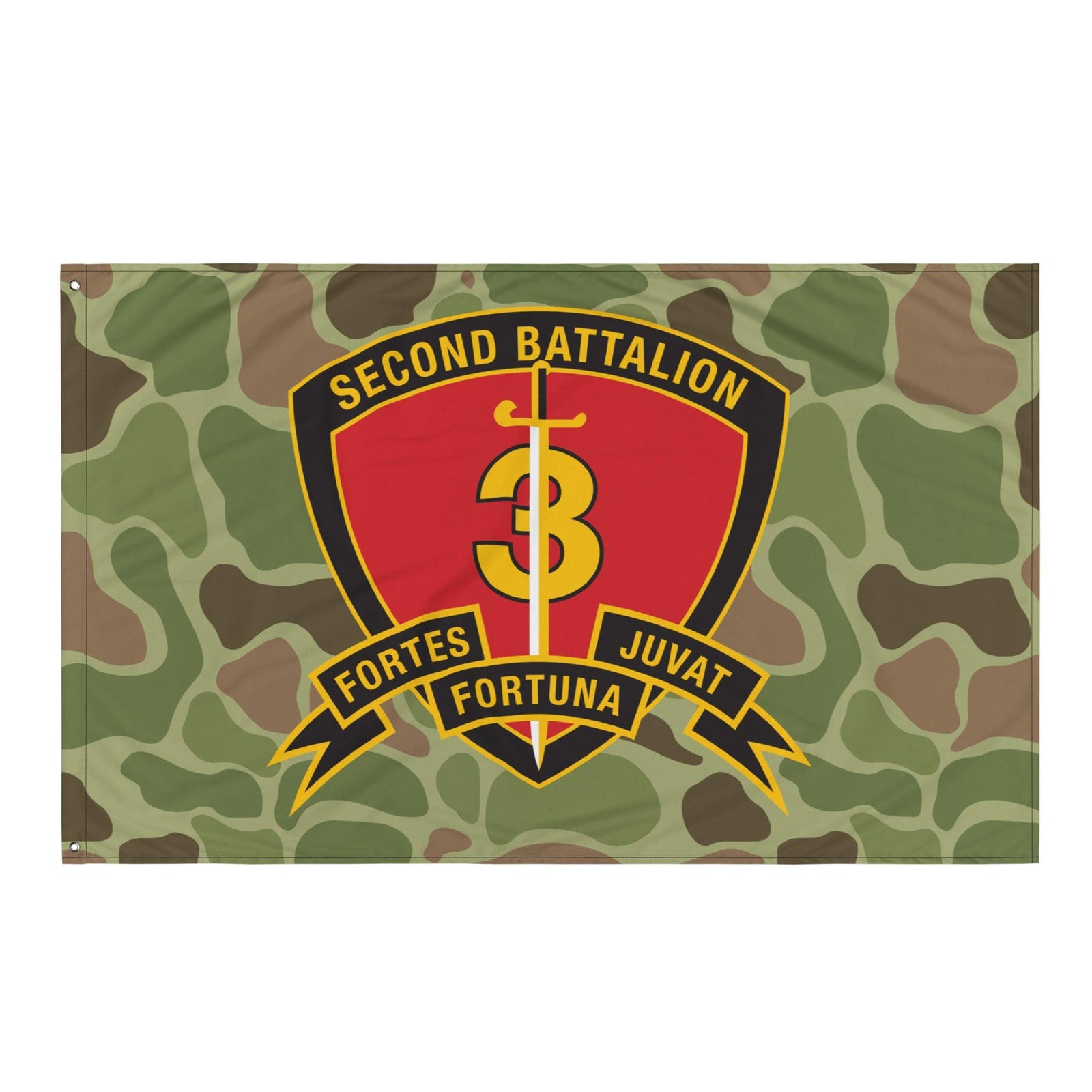 2nd Battalion 3rd Marines (2/3 Marines) Frogskin Camo Flag Tactically Acquired   