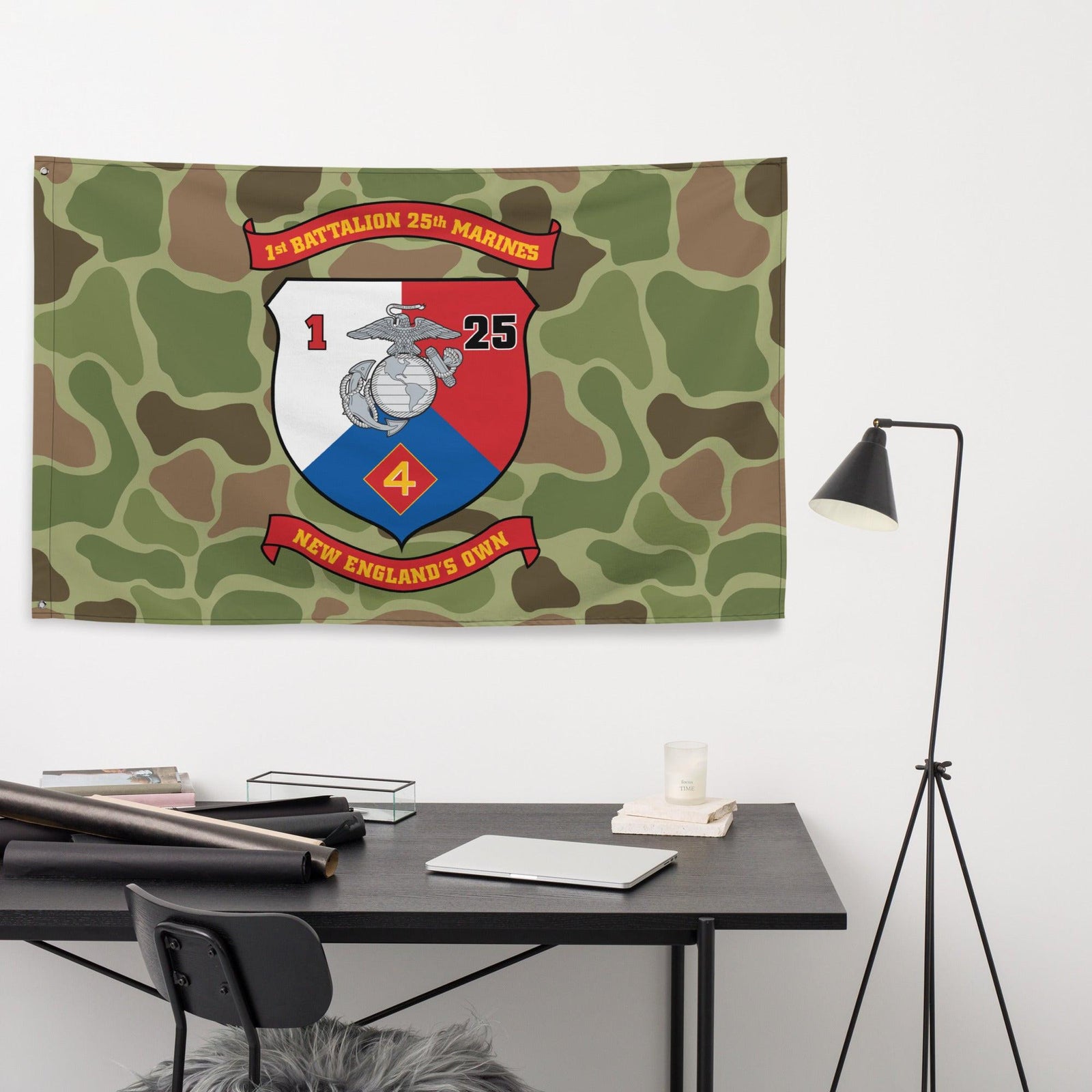 1st Battalion 25th Marines (1/25 Marines) Frogskin Camo Flag Tactically Acquired   