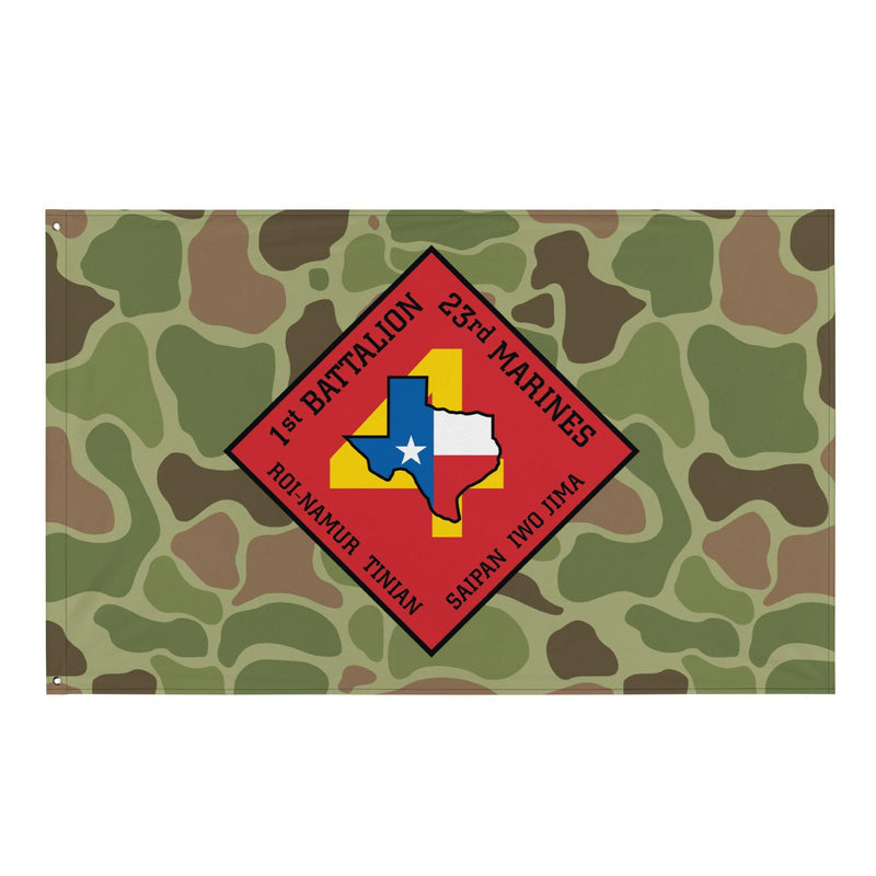 1st Battalion 23rd Marines (1/23 Marines) Frogskin Camo Flag