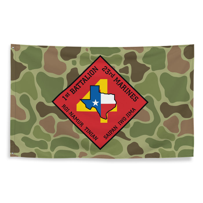1st Battalion 23rd Marines (1/23 Marines) Frogskin Camo Flag Tactically Acquired   