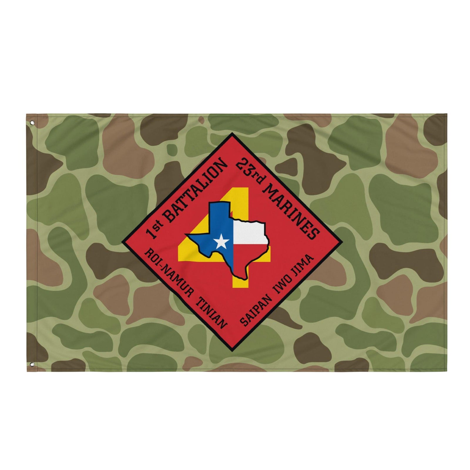 1st Battalion 23rd Marines (1/23 Marines) Frogskin Camo Flag Tactically Acquired   