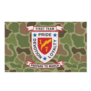 1st Battalion 7th Marines (1/7 Marines) Frogskin Camo Flag Tactically Acquired Default Title  