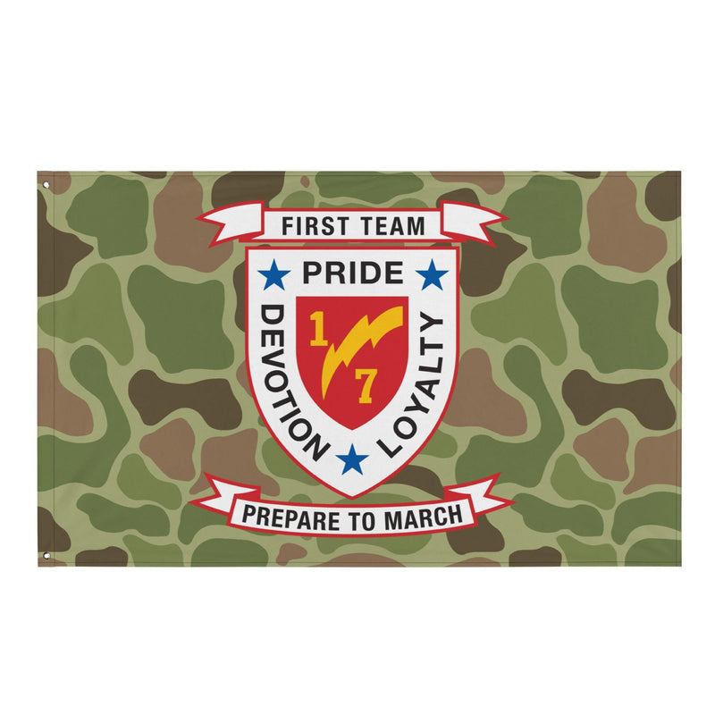 1st Battalion 7th Marines (1/7 Marines) Frogskin Camo Flag
