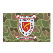1st Battalion 7th Marines (1/7 Marines) Frogskin Camo Flag Tactically Acquired   