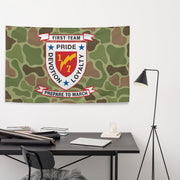 1st Battalion 7th Marines (1/7 Marines) Frogskin Camo Flag Tactically Acquired   