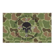 1/7 Marines Weapons Company Frogskin Camo Flag Tactically Acquired Default Title  