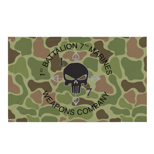 1/7 Marines Weapons Company Frogskin Camo Flag Tactically Acquired Default Title  