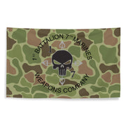 1/7 Marines Weapons Company Frogskin Camo Flag Tactically Acquired   