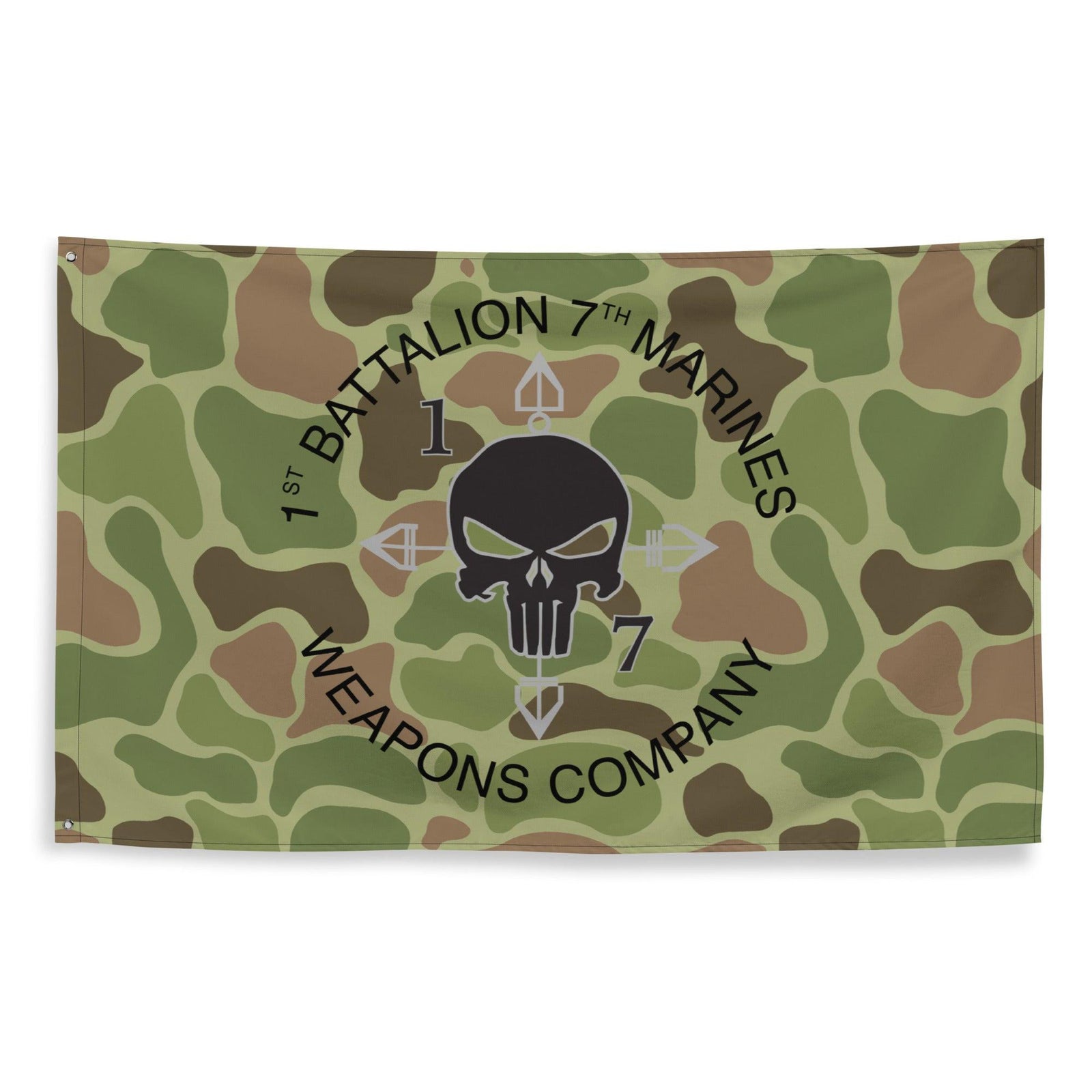 1/7 Marines Weapons Company Frogskin Camo Flag Tactically Acquired   