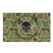 1/7 Marines Weapons Company Frogskin Camo Flag Tactically Acquired   