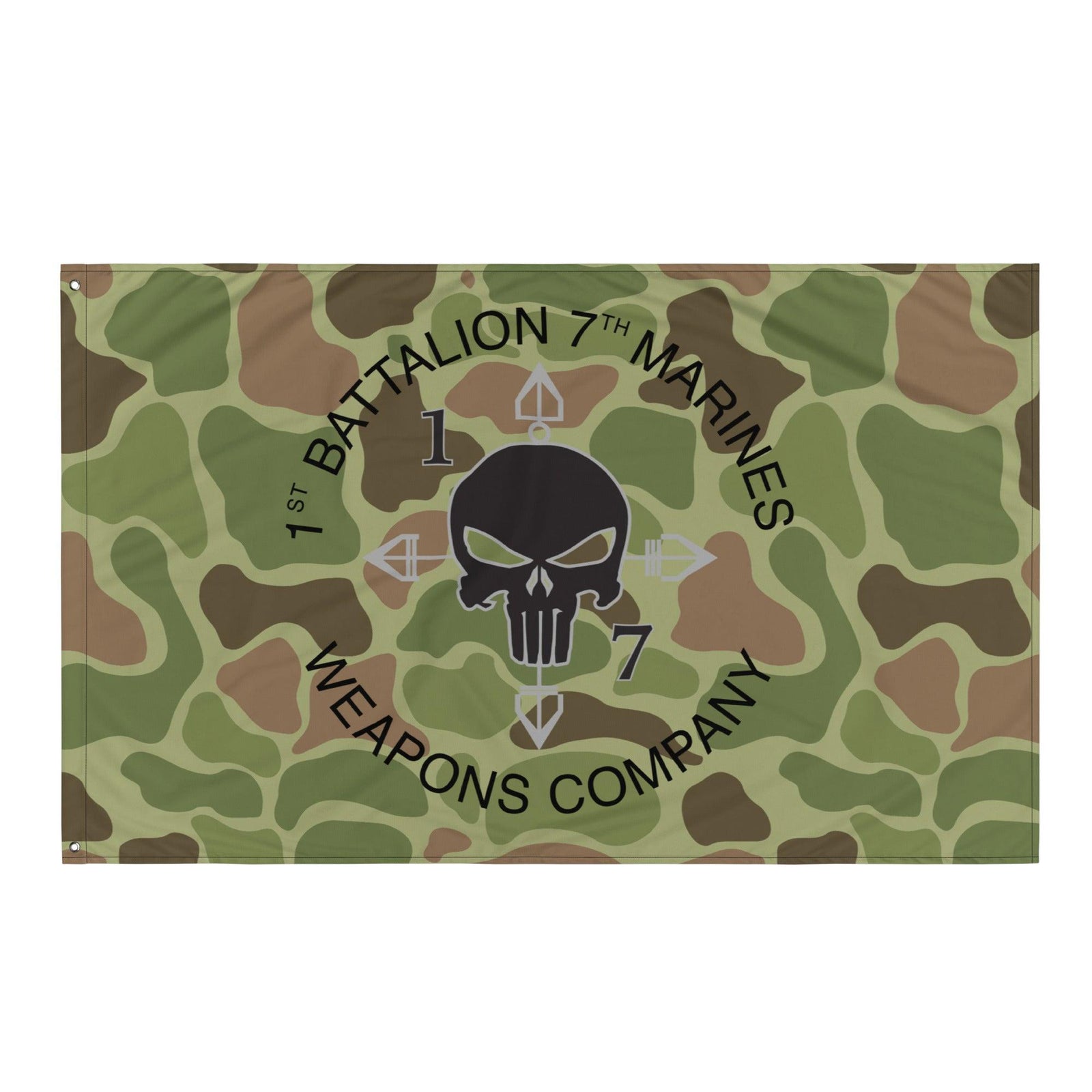 1/7 Marines Weapons Company Frogskin Camo Flag Tactically Acquired   
