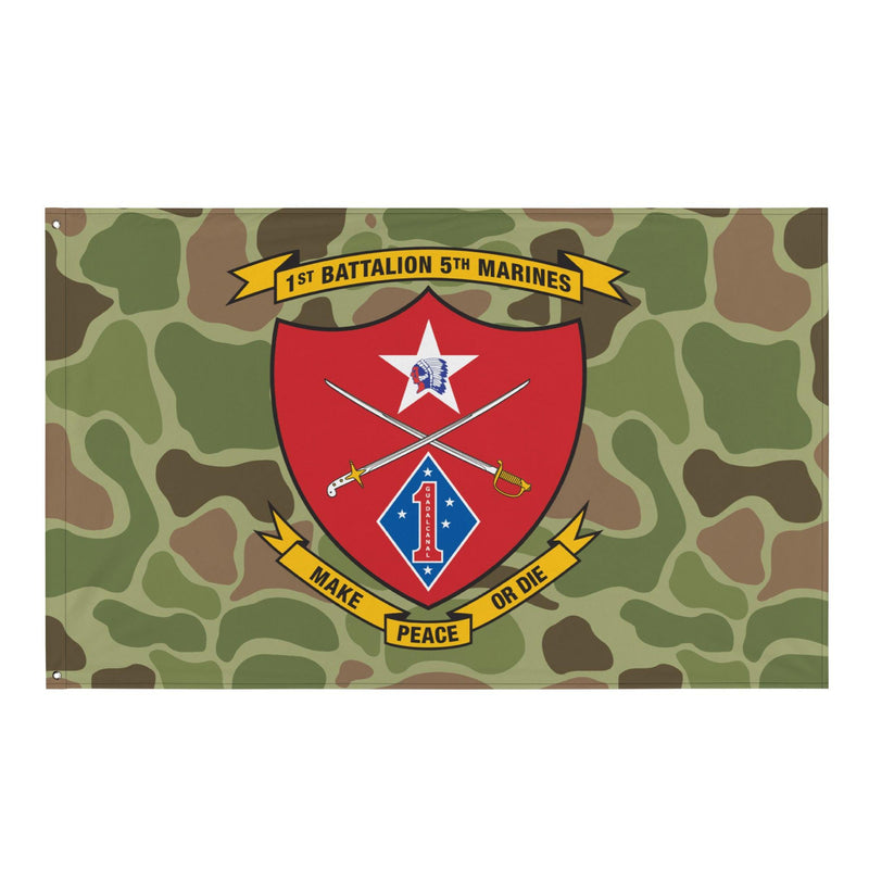 1st Battalion 5th Marines (1/5 Marines) Frogskin Camo Flag