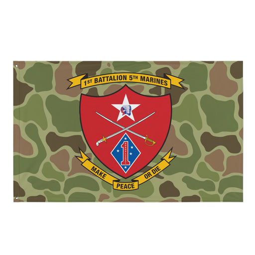 1st Battalion 5th Marines (1/5 Marines) Frogskin Camo Flag Tactically Acquired Default Title  