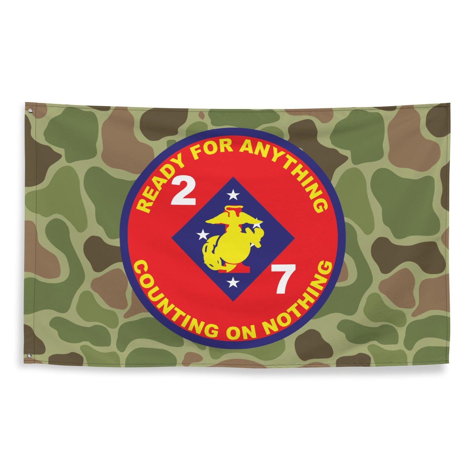 Vintage 2/7 Marines Vietnam Era Frogskin Camo Flag Tactically Acquired   