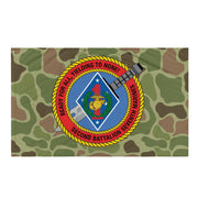 2nd Battalion 7th Marines (2/7 Marines) Frogskin Camo Flag Tactically Acquired   