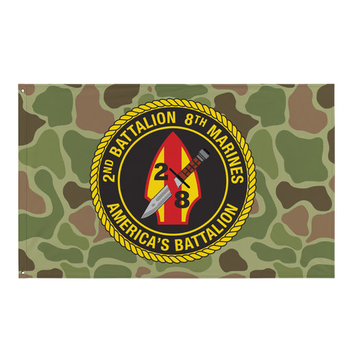 2nd Battalion 8th Marines (2/8 Marines) Frogskin Camo Flag Tactically Acquired Default Title  