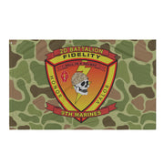 2nd Battalion 9th Marines (2/9 Marines) Frogskin Camo Flag Tactically Acquired   