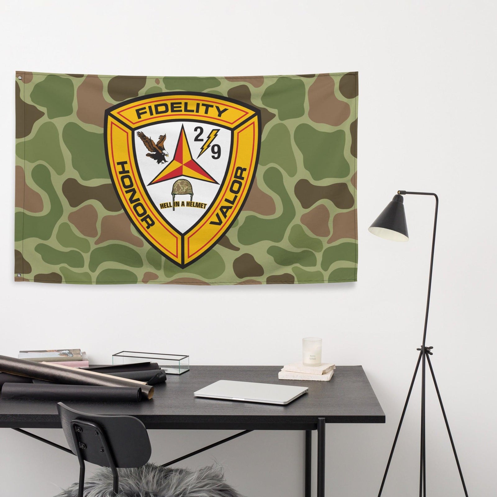 2/9 Marines Frogskin Camo Flag Tactically Acquired   