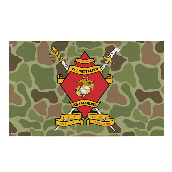 2nd Battalion 23rd Marines (2/23 Marines) Frogskin Camo Flag Tactically Acquired Default Title  
