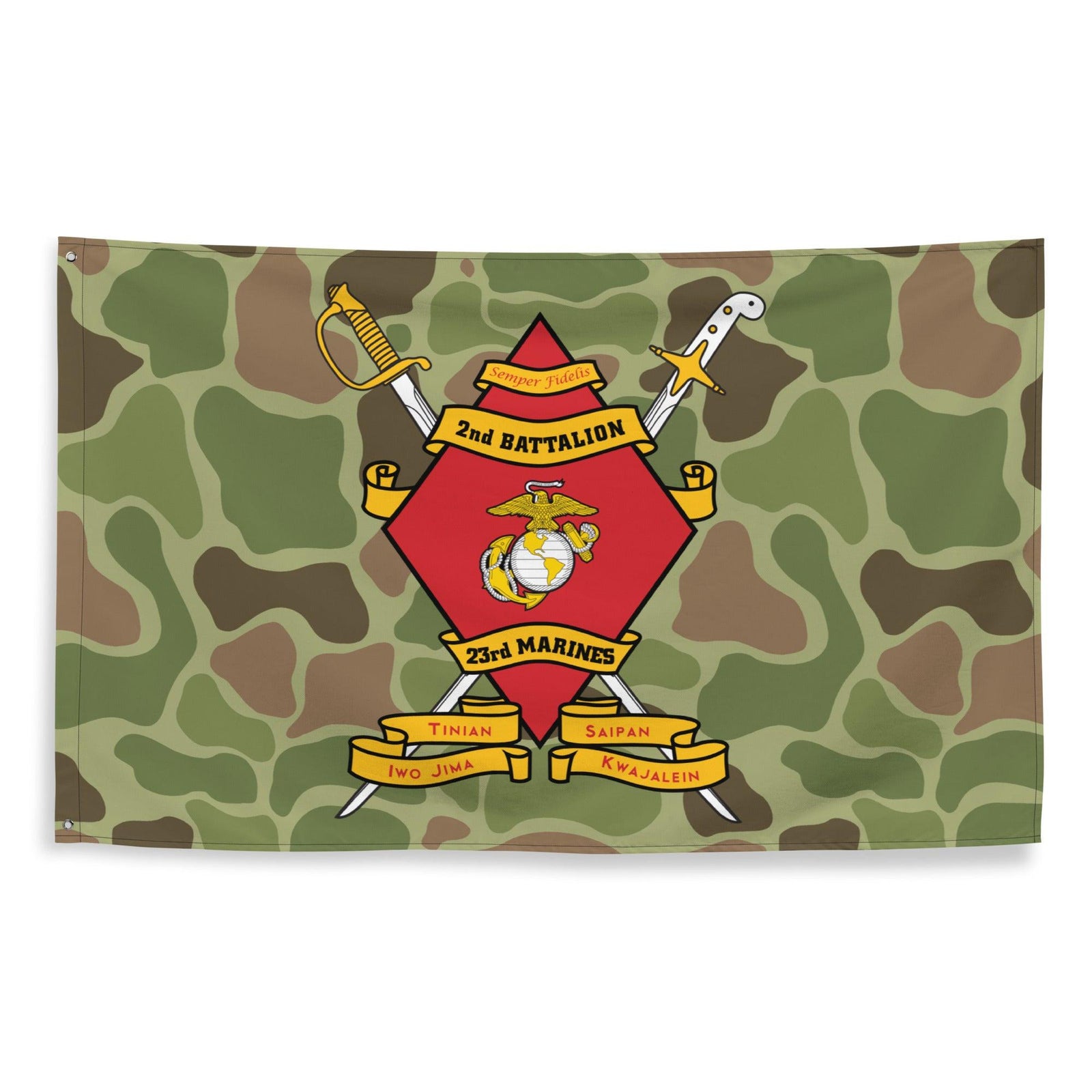 2nd Battalion 23rd Marines (2/23 Marines) Frogskin Camo Flag Tactically Acquired   