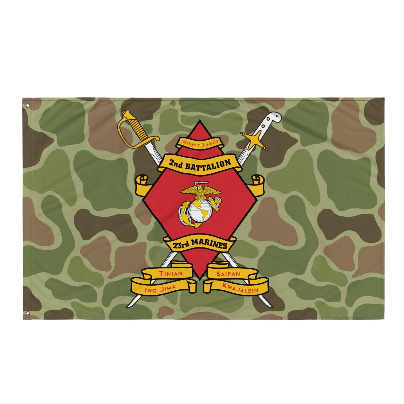 2nd Battalion 23rd Marines (2/23 Marines) Frogskin Camo Flag Tactically Acquired   