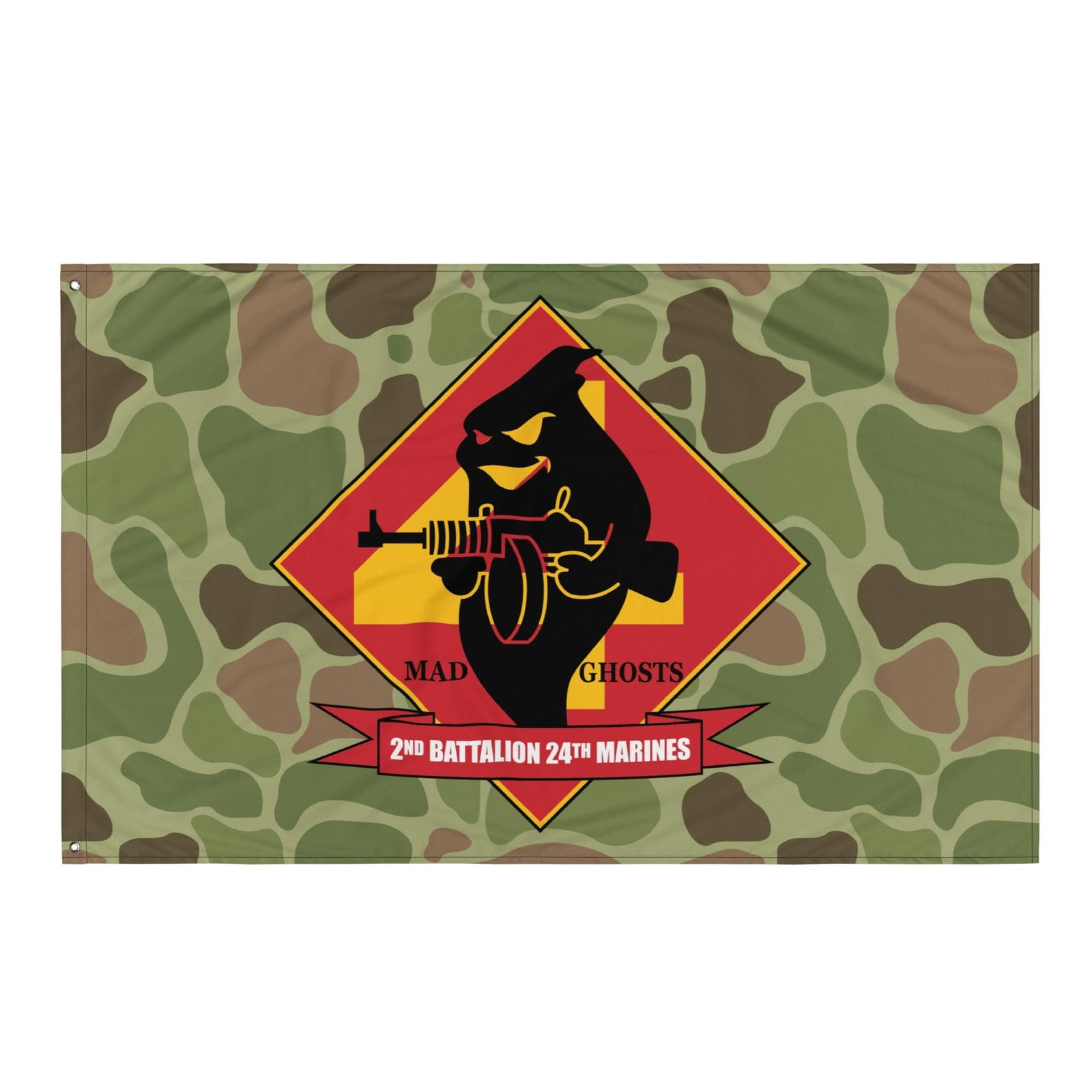 2nd Battalion 24th Marines (2/24 Marines) Frogskin Camo Flag Tactically Acquired   