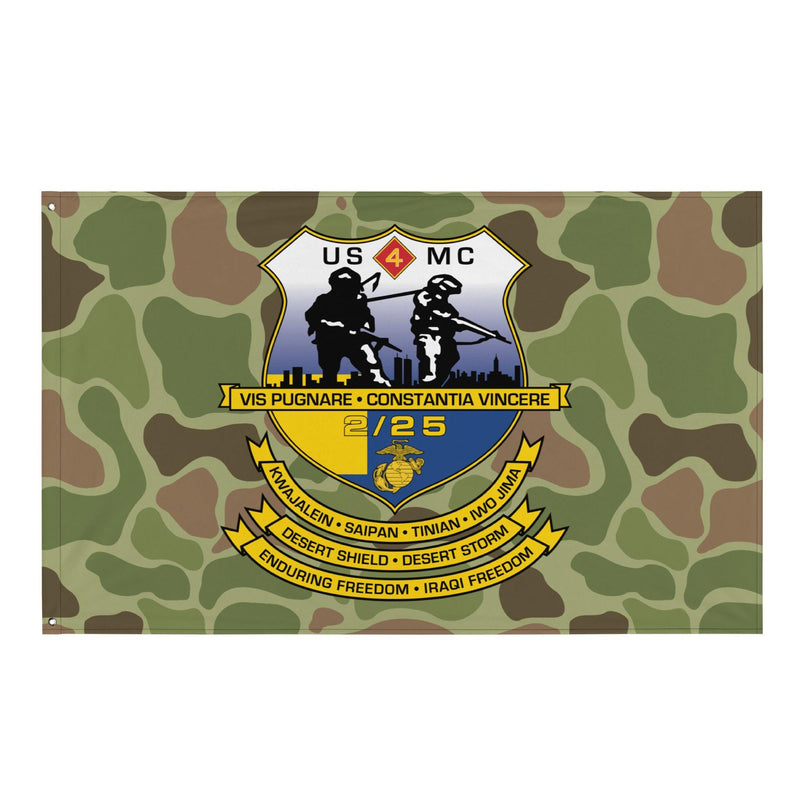 2nd Battalion 25th Marines (2/25 Marines) Frogskin Camo Flag