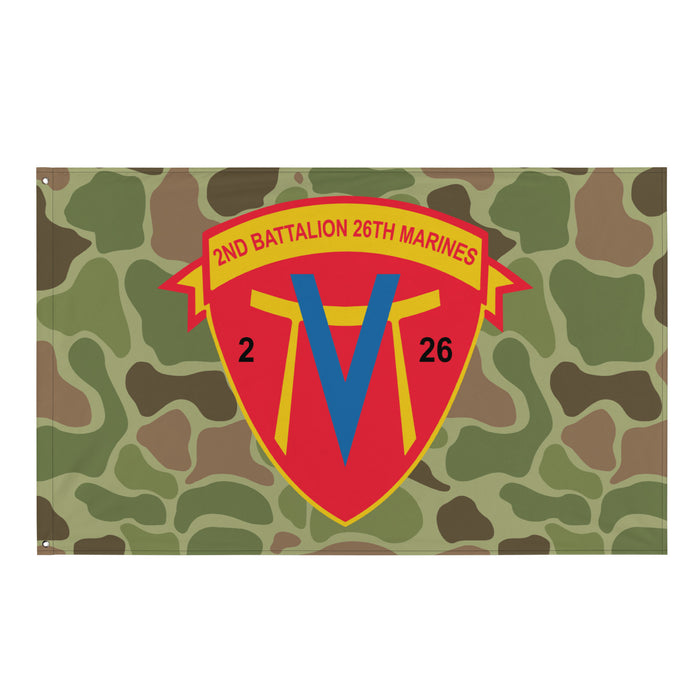 2nd Battalion 26th Marines (2/26 Marines) Frogskin Camo Flag Tactically Acquired Default Title  