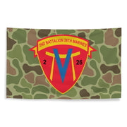 2nd Battalion 26th Marines (2/26 Marines) Frogskin Camo Flag Tactically Acquired   