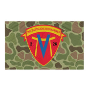 2nd Battalion 26th Marines (2/26 Marines) Frogskin Camo Flag Tactically Acquired   