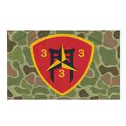3rd Battalion 3rd Marines (3/3 Marines) Frogskin Camo Flag Tactically Acquired   