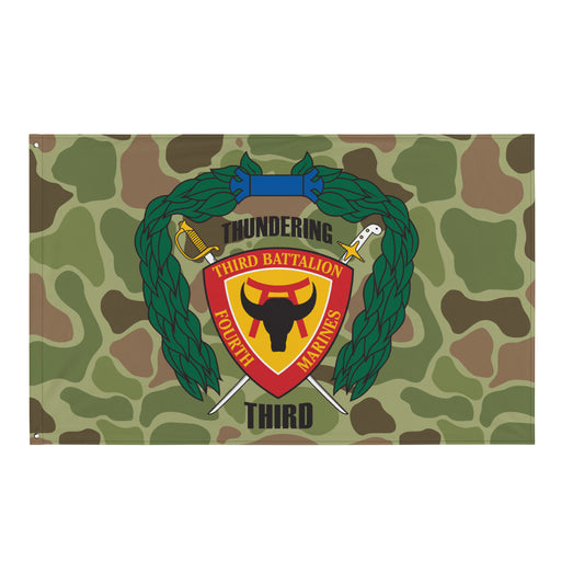 3rd Battalion 4th Marines (3/4 Marines) Frogskin Camo Flag Tactically Acquired Default Title  