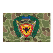 3rd Battalion 4th Marines (3/4 Marines) Frogskin Camo Flag Tactically Acquired   