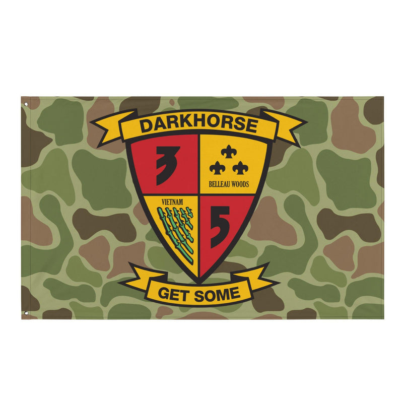 3rd Battalion 5th Marines (3/5 Marines) Frogskin Camo Flag
