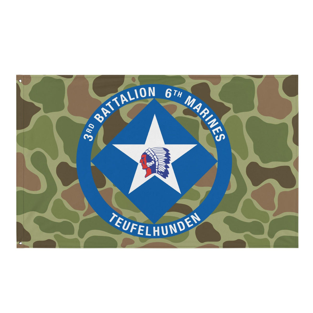 3/6 Marines Frogskin Camo USMC Flag