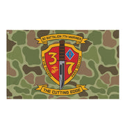 3rd Battalion 7th Marines (3/7 Marines) Frogskin Camo Flag Tactically Acquired Default Title  