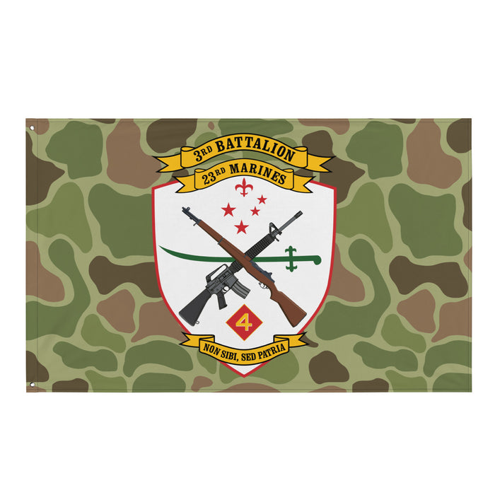 3rd Battalion 23rd Marines (3/23 Marines) Frogskin Camo Flag Tactically Acquired Default Title  