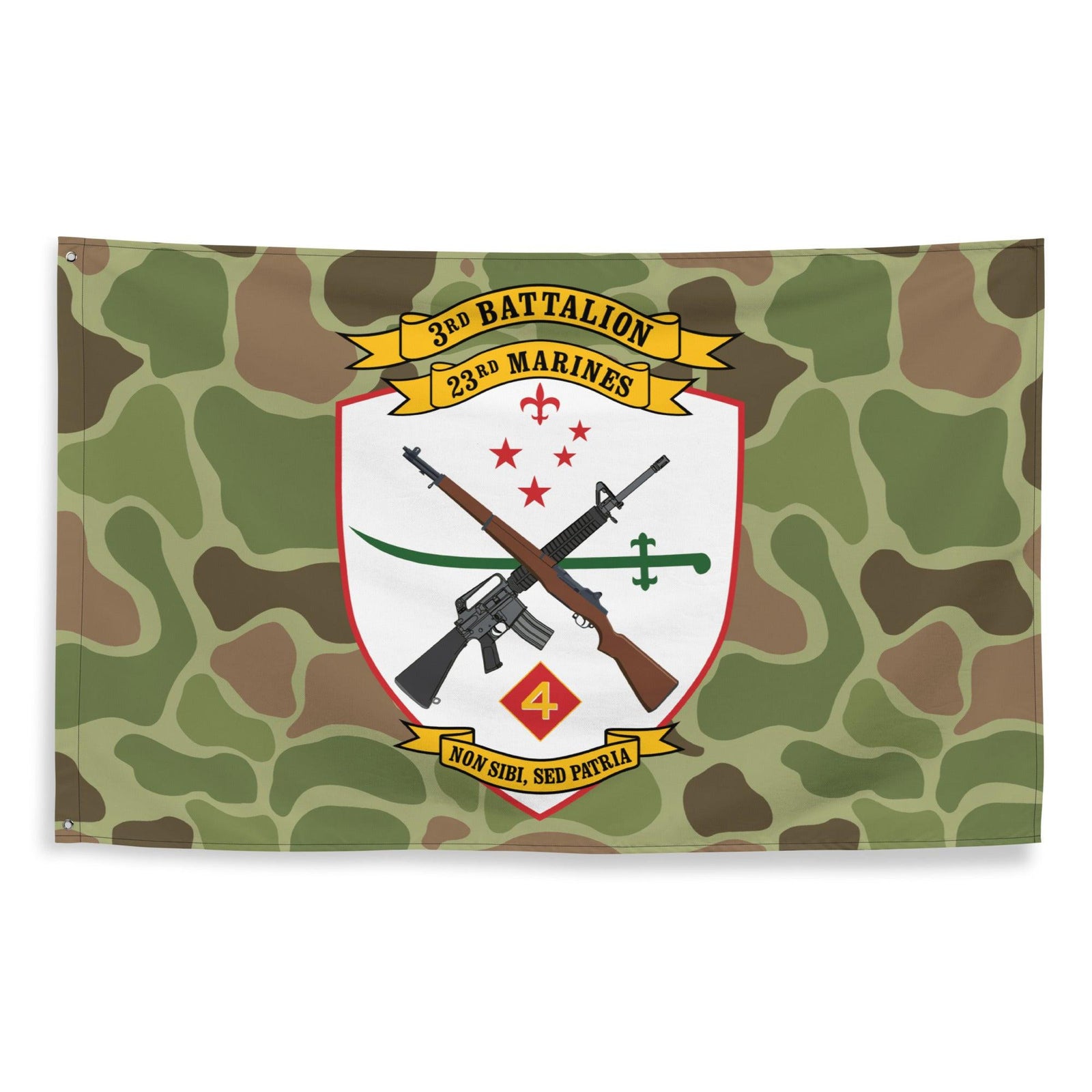 3rd Battalion 23rd Marines (3/23 Marines) Frogskin Camo Flag Tactically Acquired   
