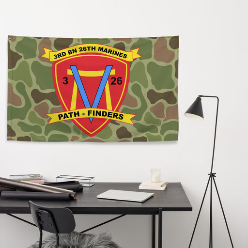 3rd Battalion 26th Marines (3/26 Marines) Frogskin Camo Flag Tactically Acquired   