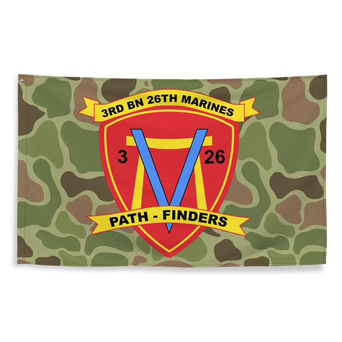 3rd Battalion 26th Marines (3/26 Marines) Frogskin Camo Flag Tactically Acquired   