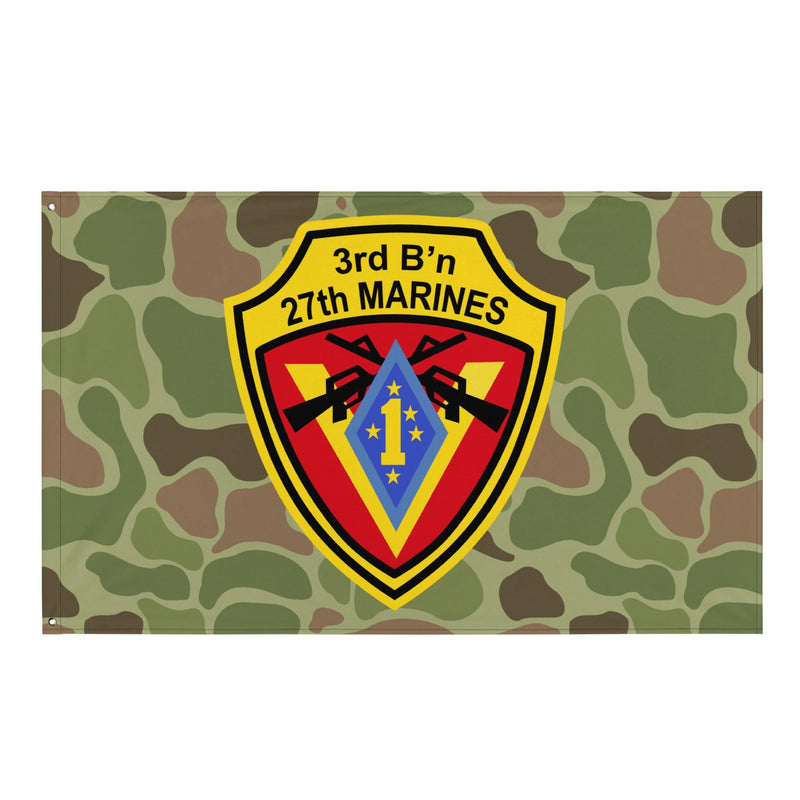 3rd Battalion 27th Marines (3/27 Marines) Frogskin Camo Flag