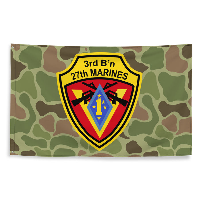 3rd Battalion 27th Marines (3/27 Marines) Frogskin Camo Flag Tactically Acquired   