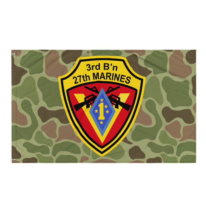 3rd Battalion 27th Marines (3/27 Marines) Frogskin Camo Flag Tactically Acquired   