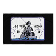 USS West Virginia (BB-48) Battleship Legacy Indoor Wall Flag Tactically Acquired   