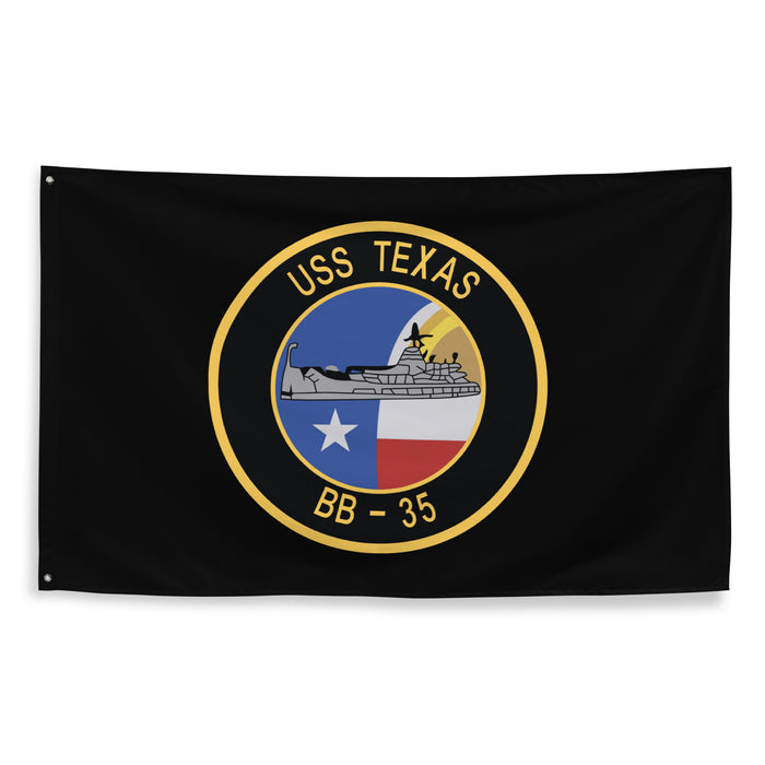 USS Texas (BB-35) Battleship Legacy Indoor Wall Flag Tactically Acquired   